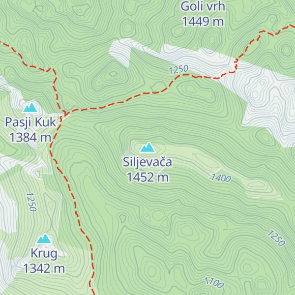Map of Siljevača
