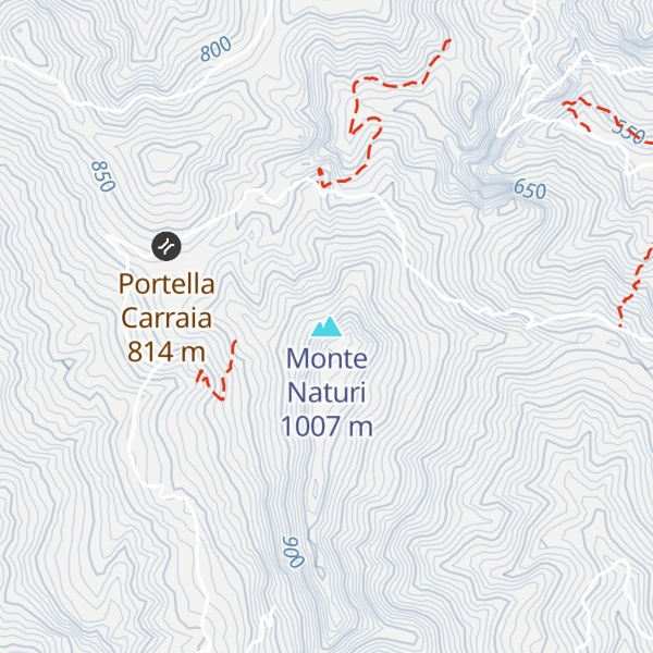 Map of Monte Naturi
