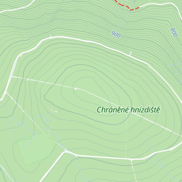 Map of Smědavská hora