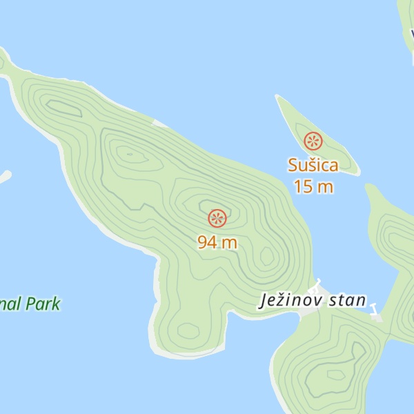 Map of Veli vrh