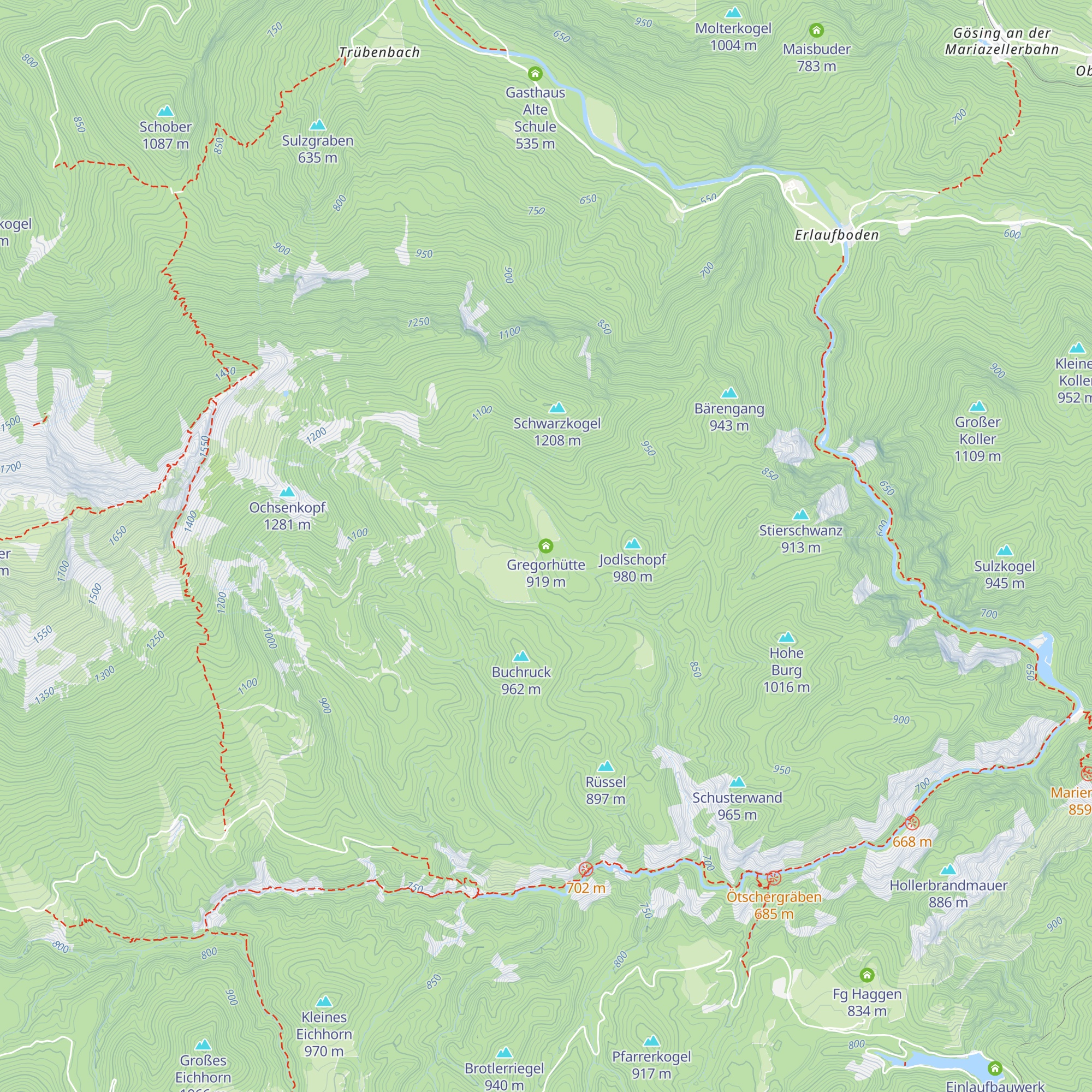 Gregorhütte map