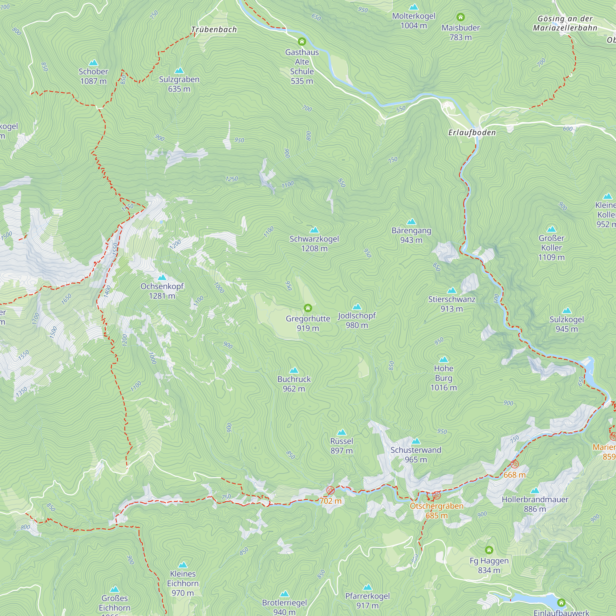 Gregorhütte map