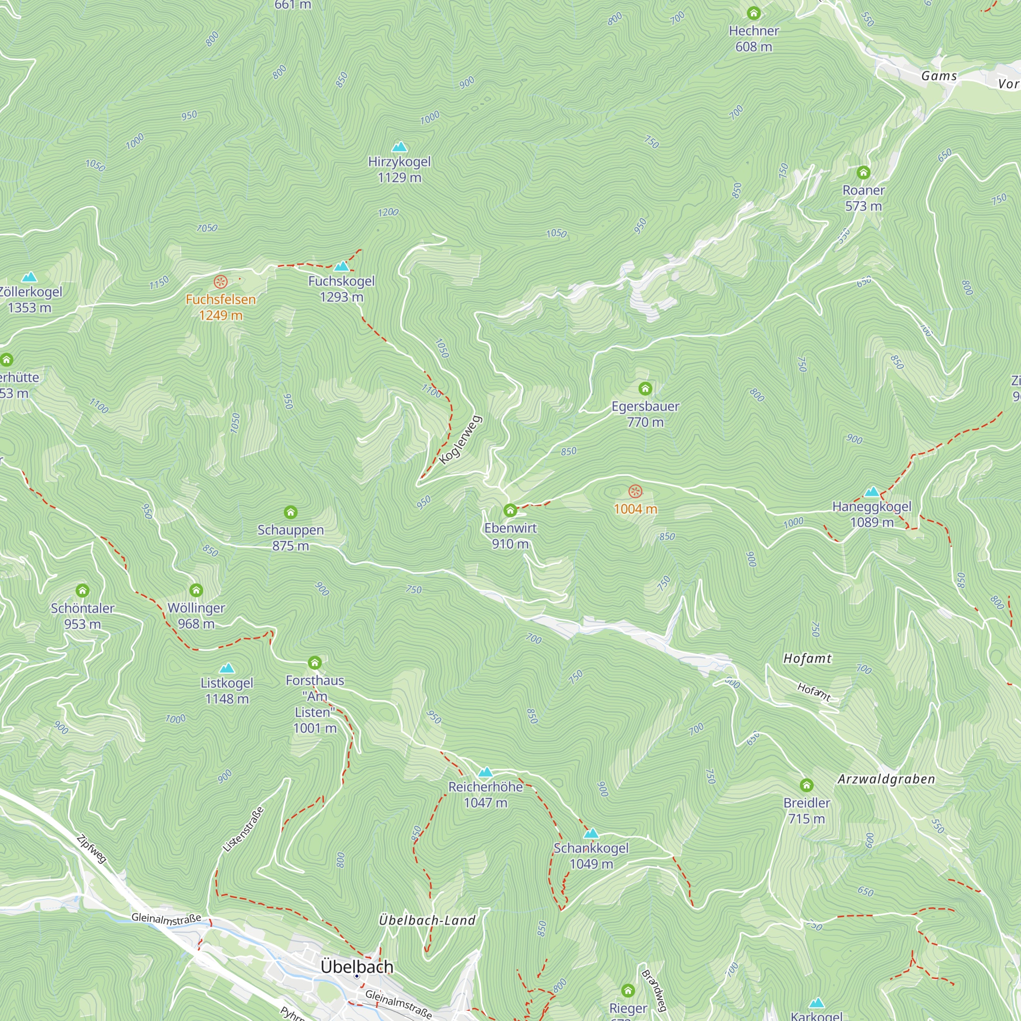 Ebenwirt map