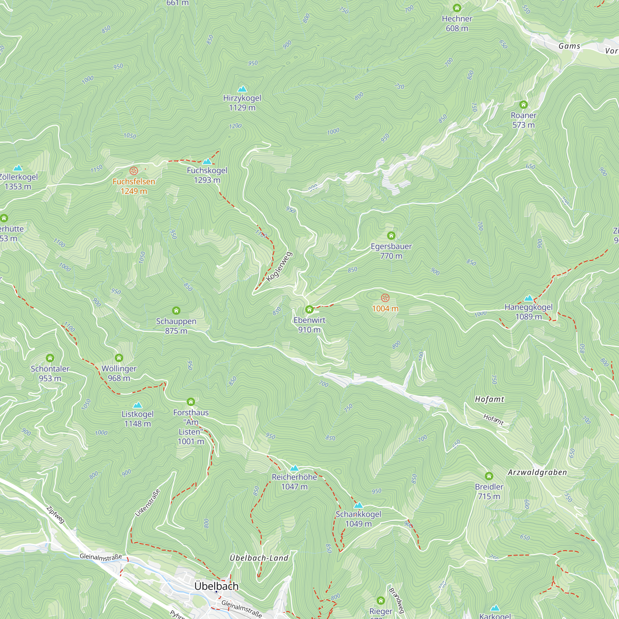 Ebenwirt map