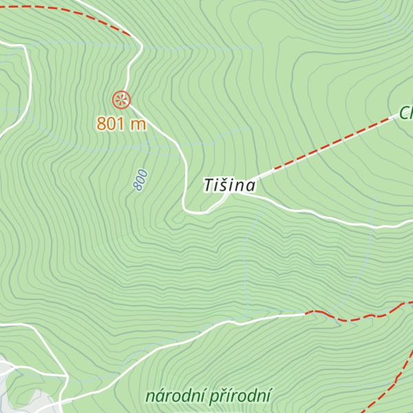 Map of Tišina