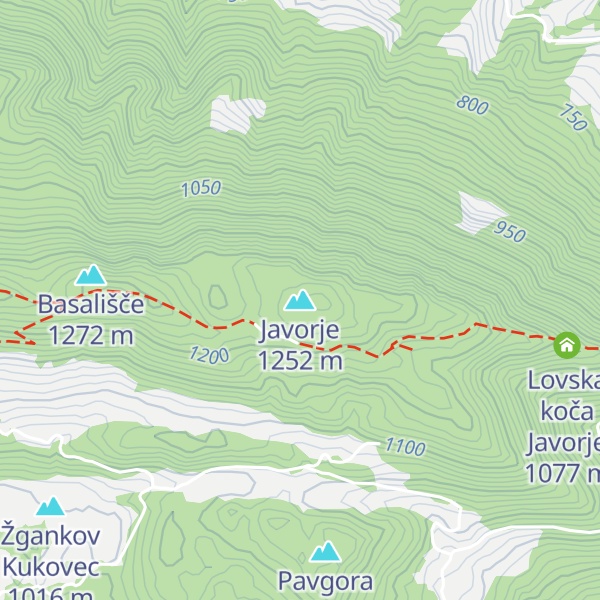 Map of Javorje