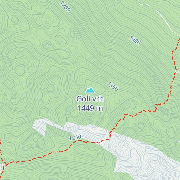 Map of Goli vrh