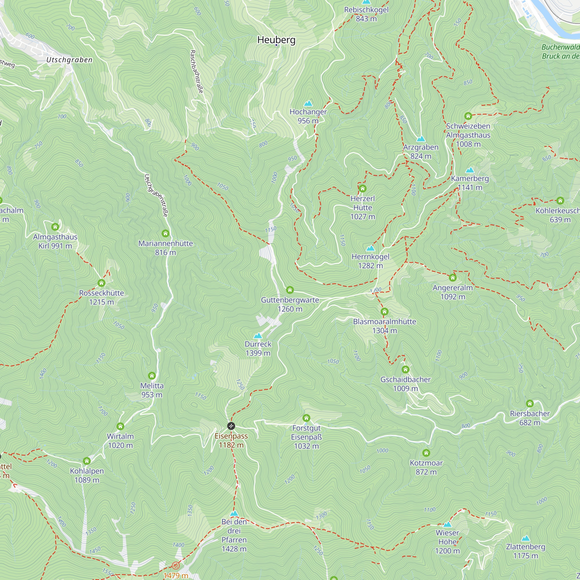 Guttenbergwarte map