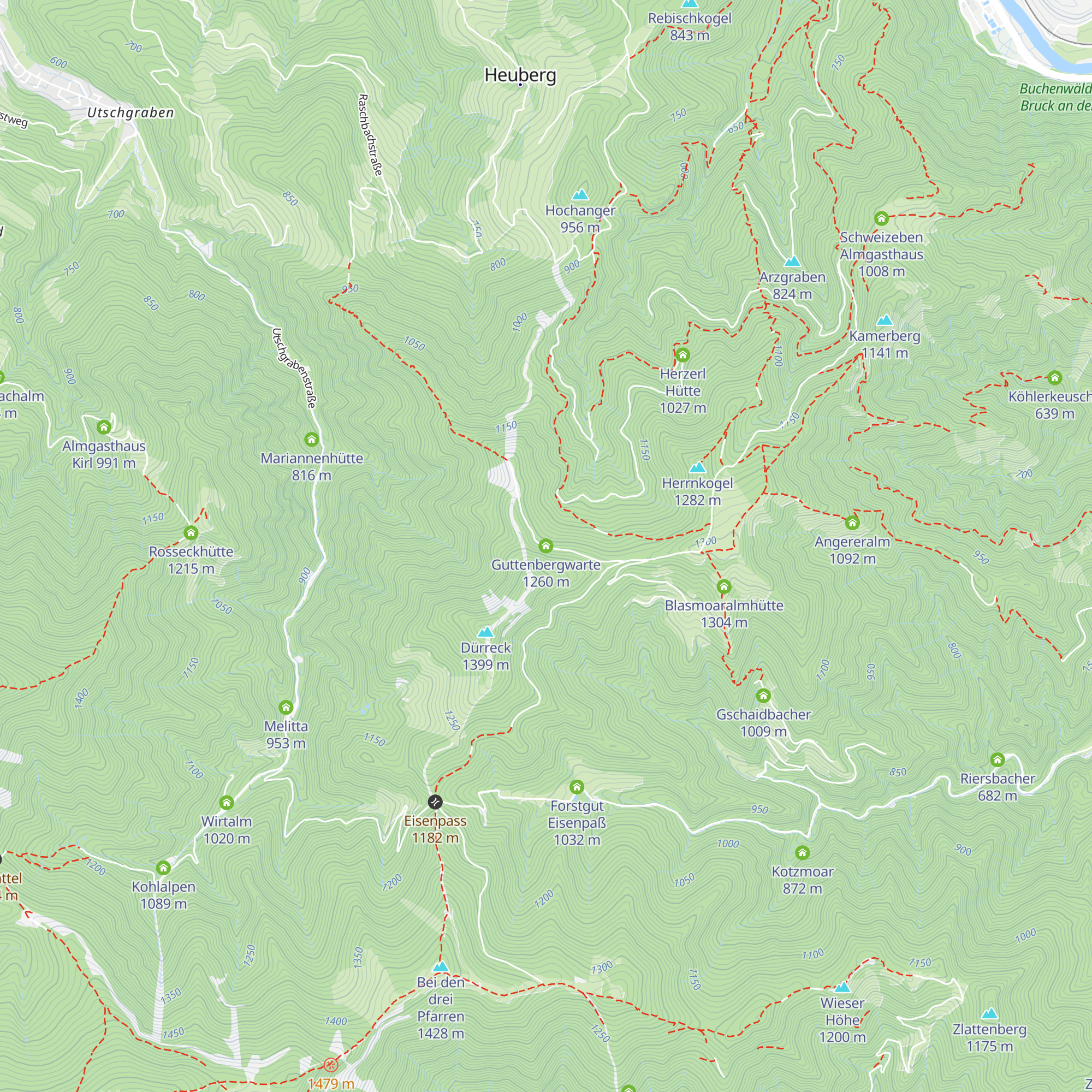 Guttenbergwarte map