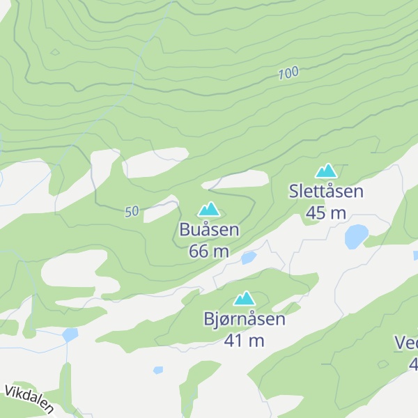 Map of Buåsen