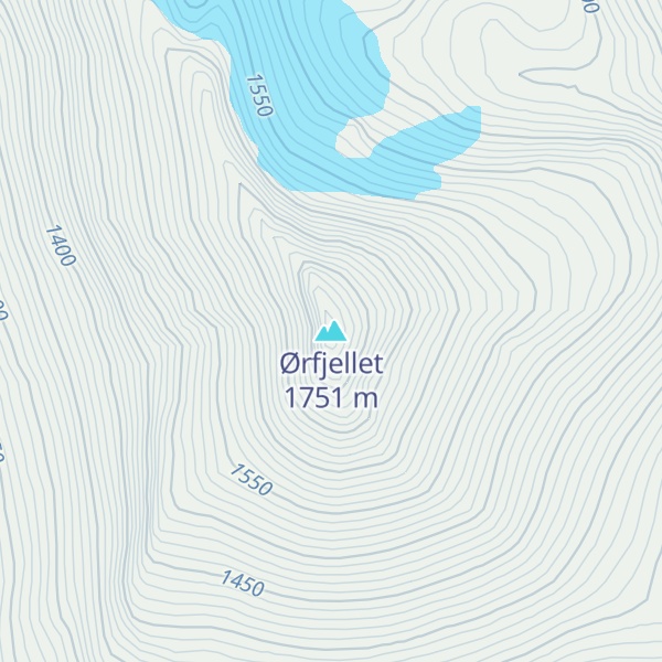 Map of Ørfjellet