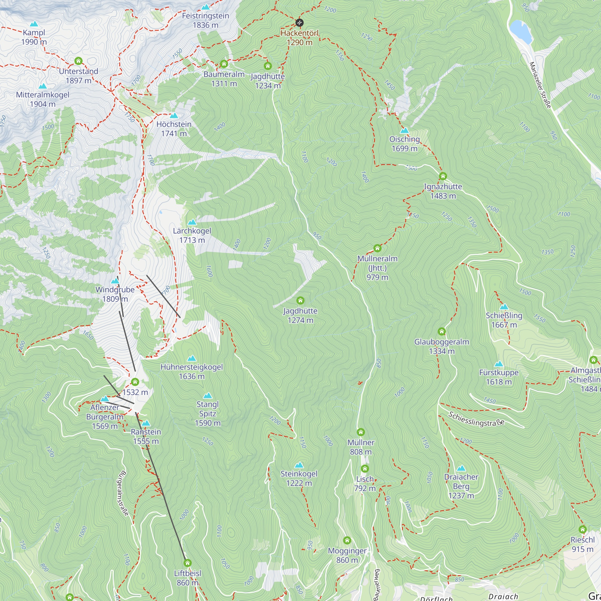 Jagdhütte map