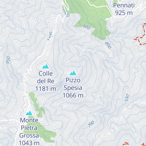 Map of Pizzo Spesia