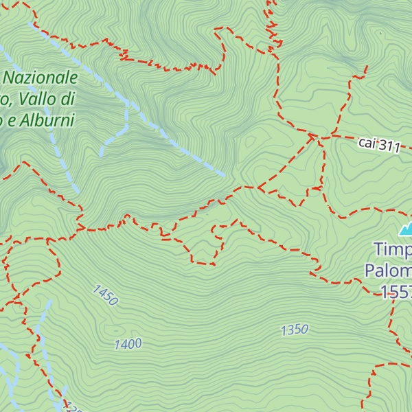 Map of Monte Spina dell'Asino
