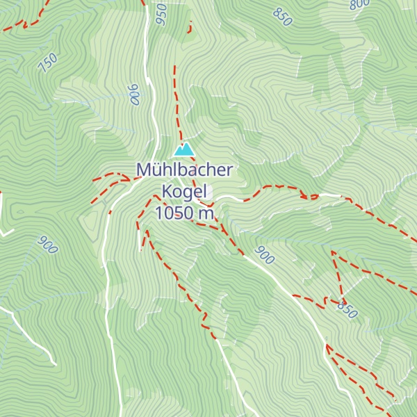 Map of Mühlbacherhütte