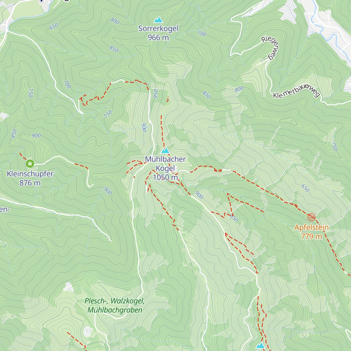 Mühlbacherhütte map