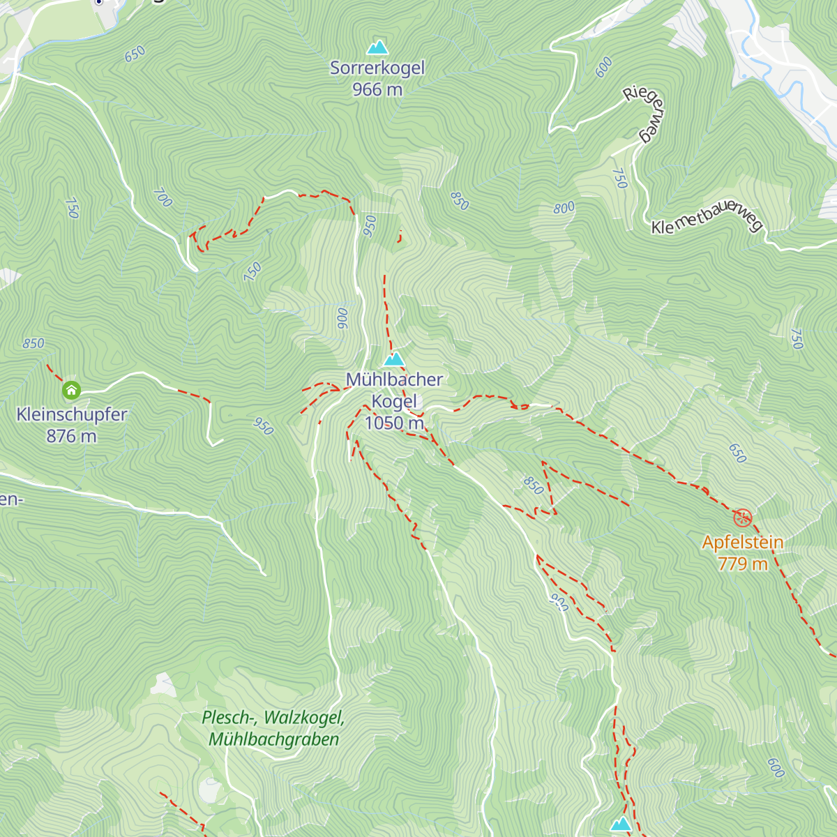 Mühlbacherhütte map