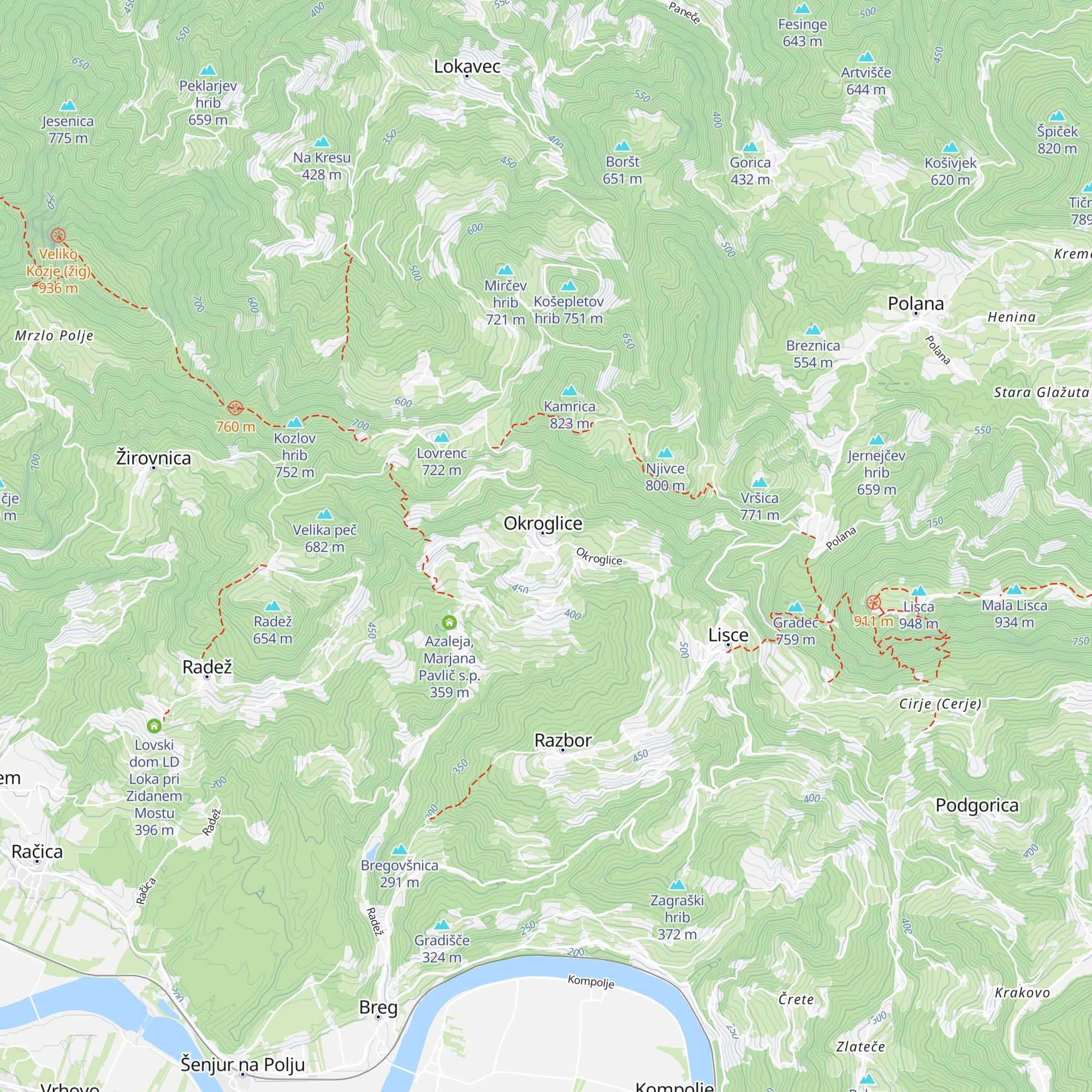 Gostišče Močivnik map