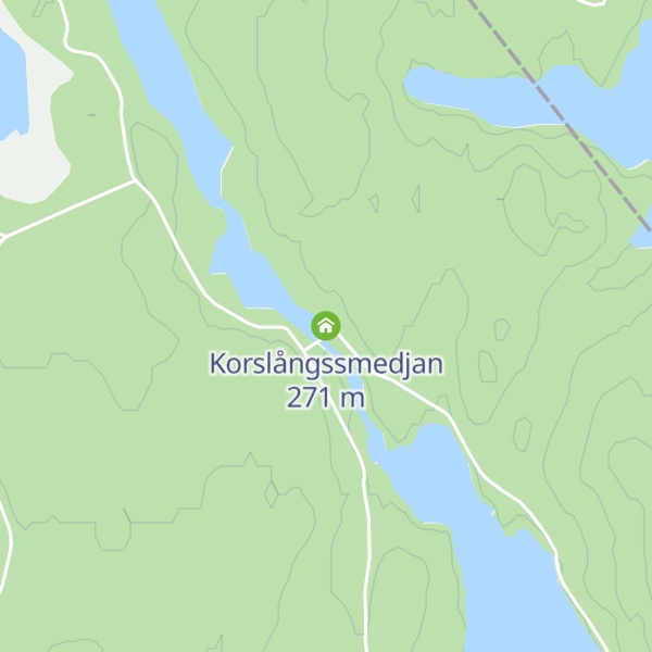 Map of Korslångssmedjan