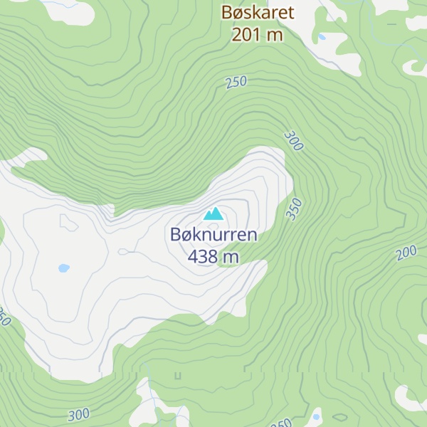 Map of Bøknurren