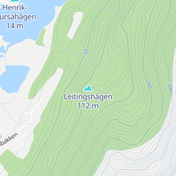Map of Leitingshågen