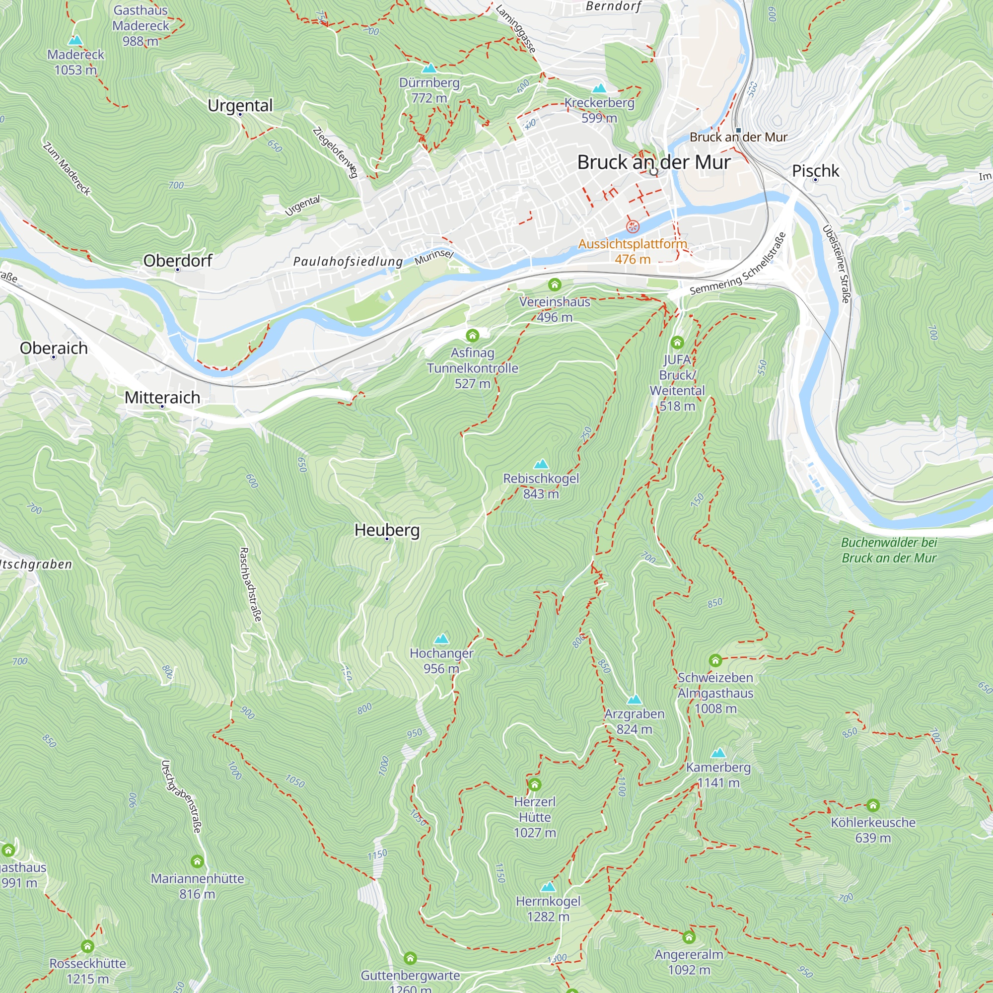 Fleischackeralm map