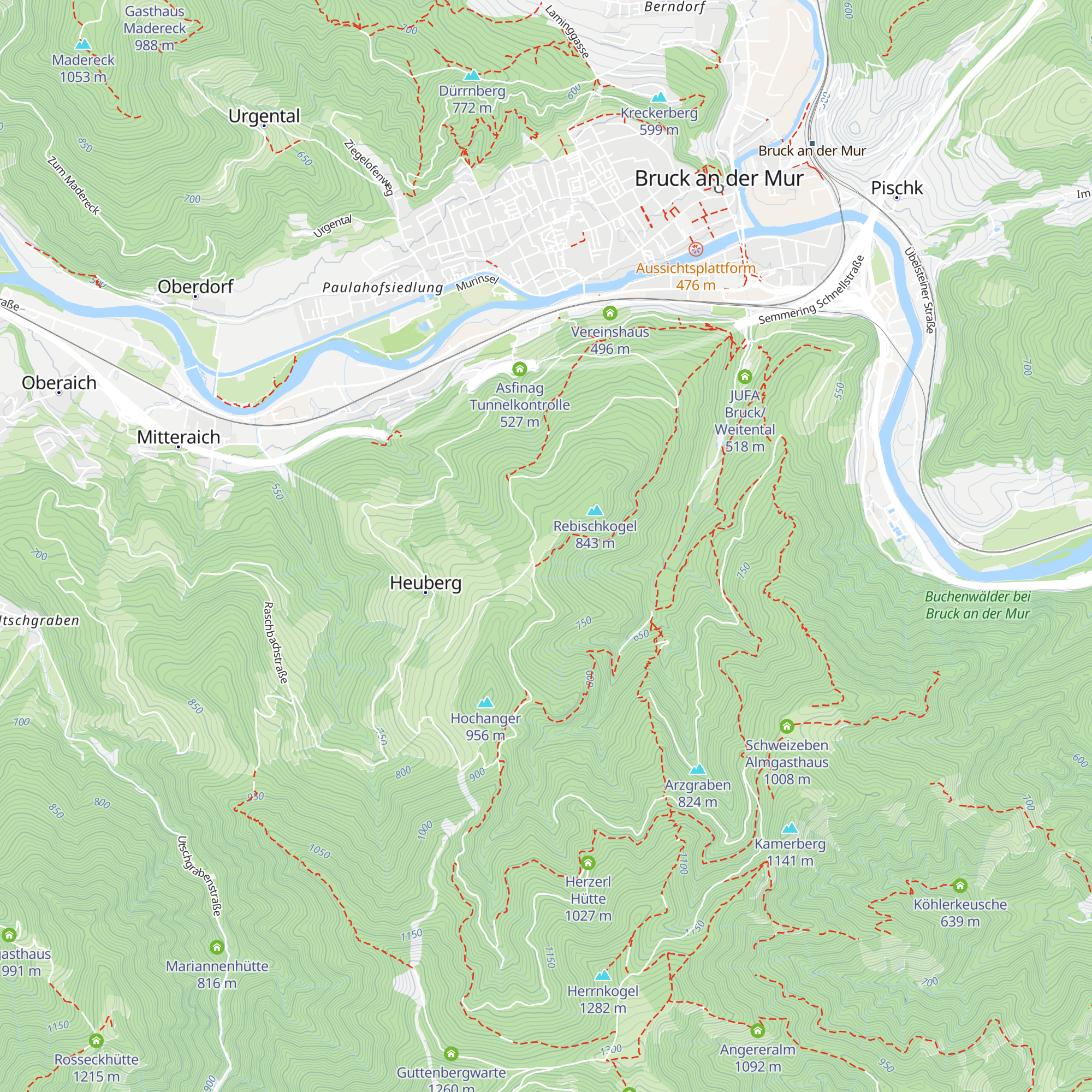 Fleischackeralm map