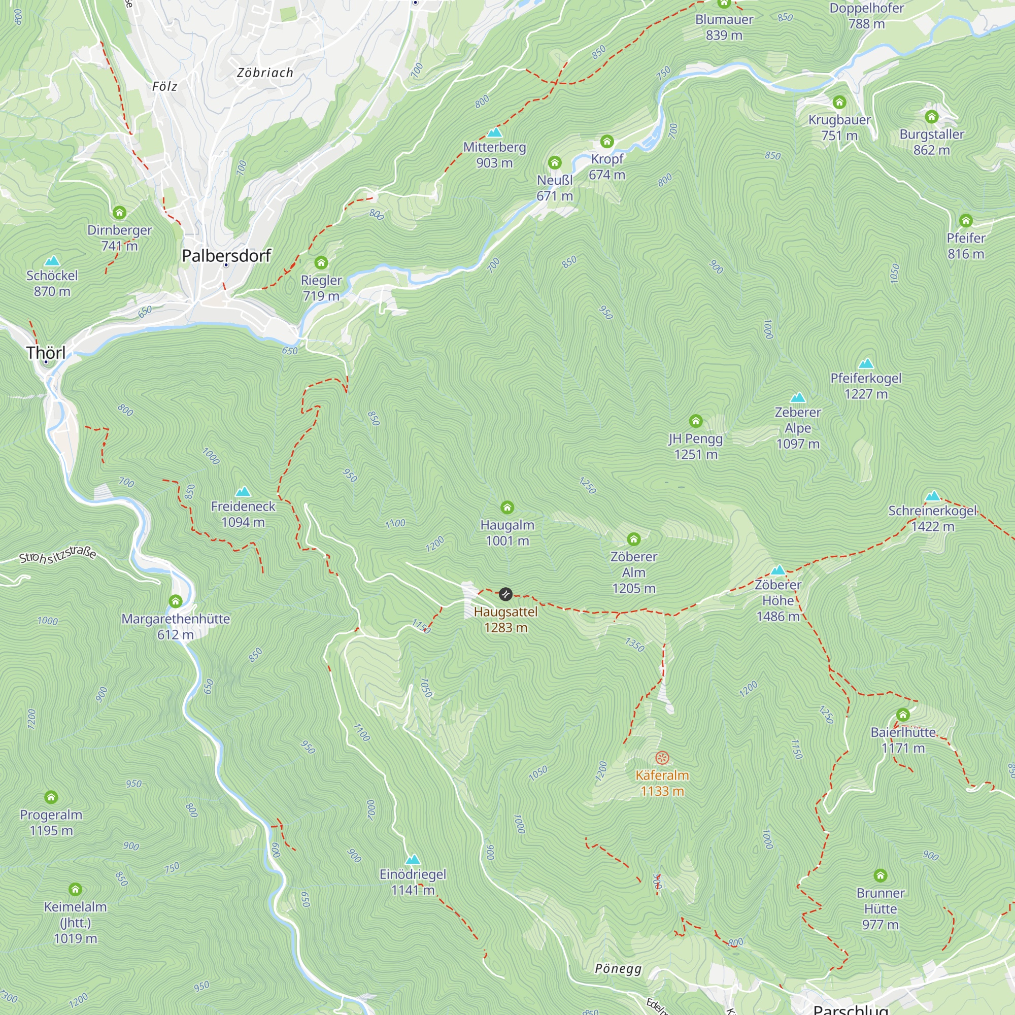 Haugalm map