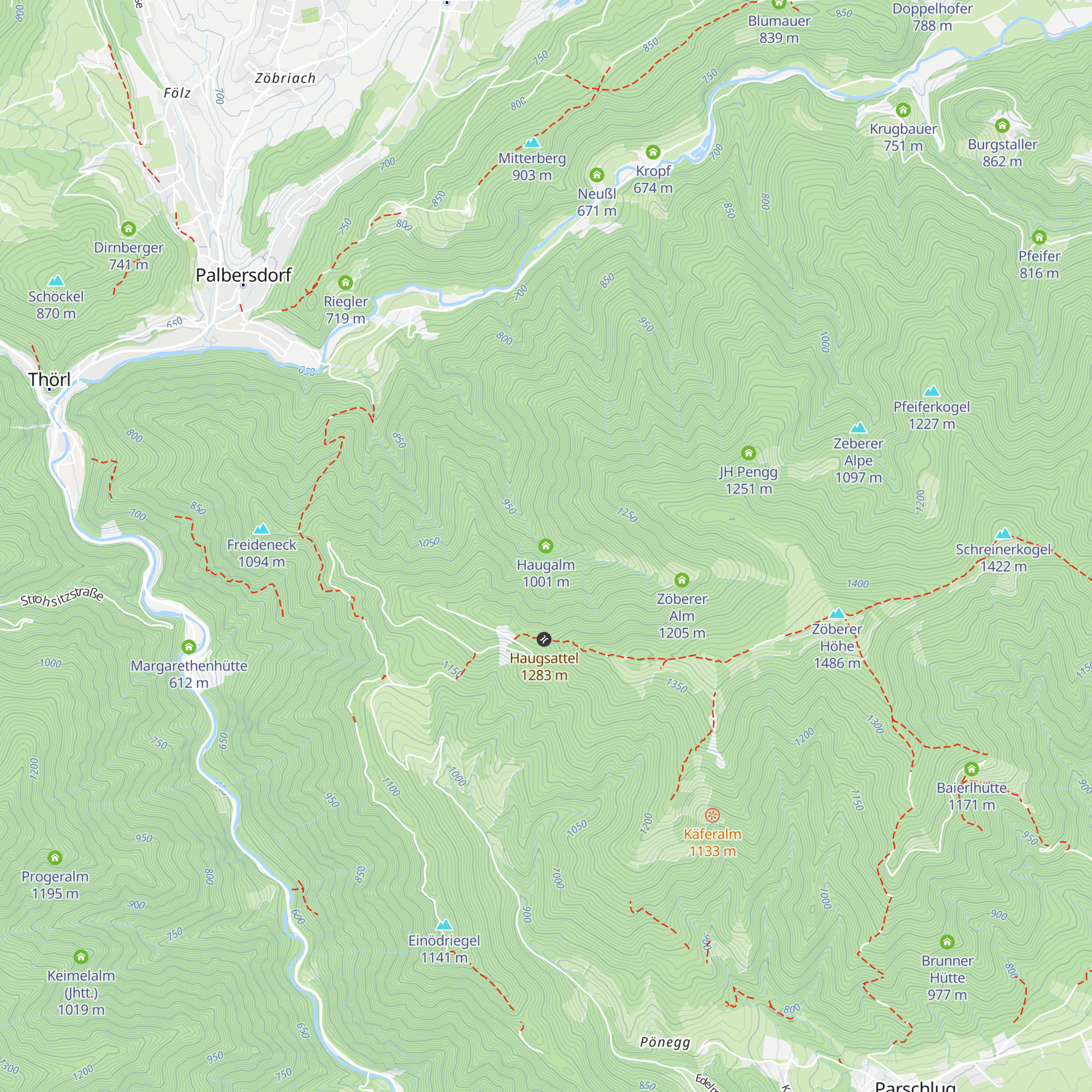 Haugalm map