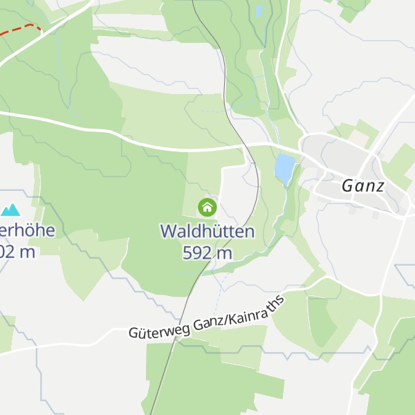 Map of Waldhütten