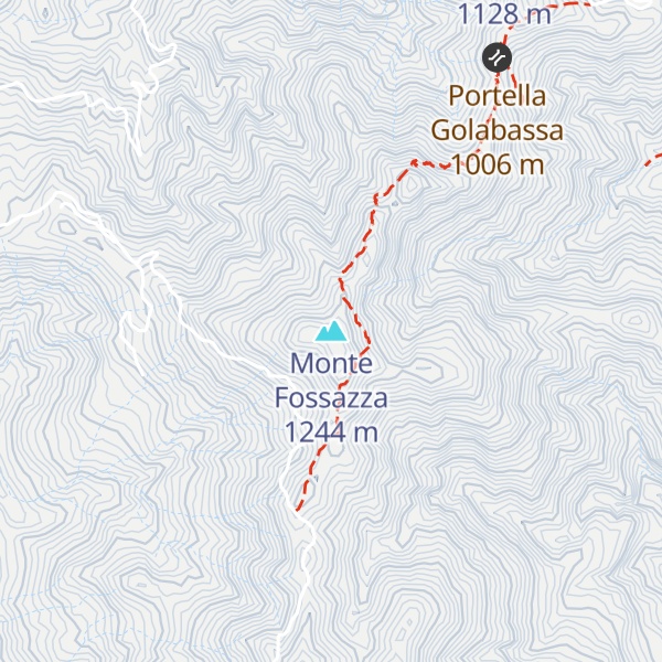 Map of Monte Fossazza