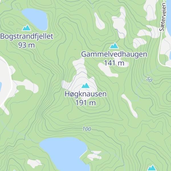 Map of Høgknausen