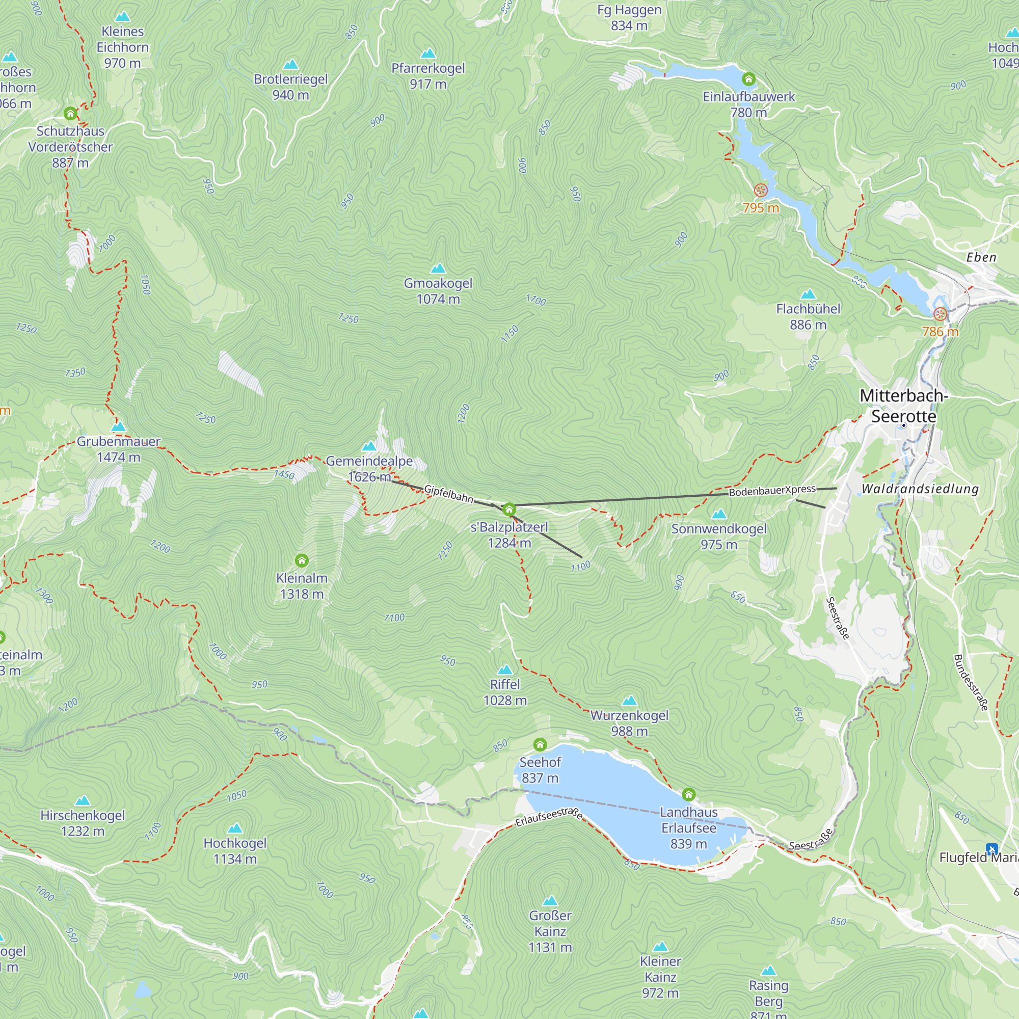 s'Balzplatzerl map