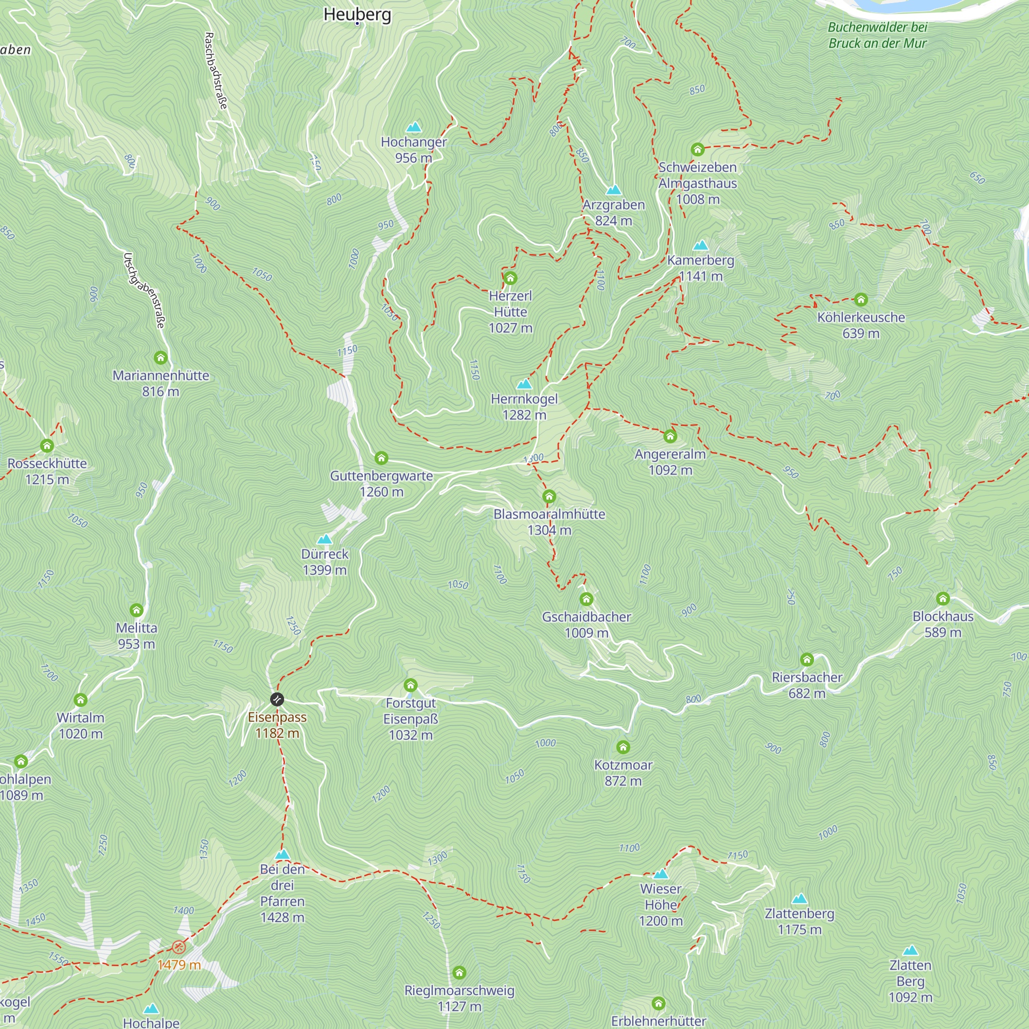 Jungeralm map