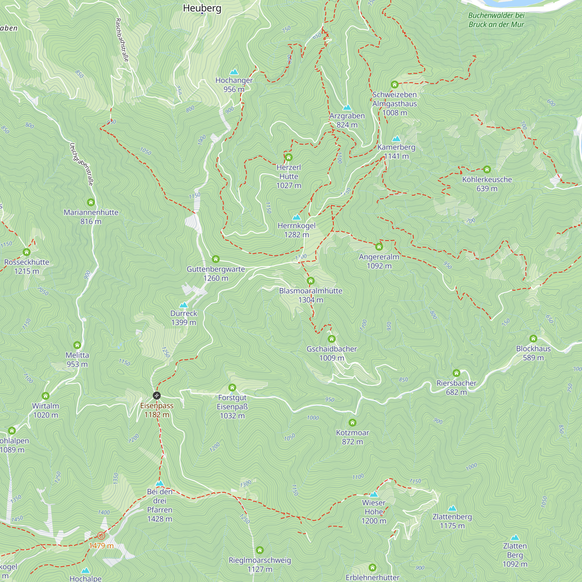 Jungeralm map