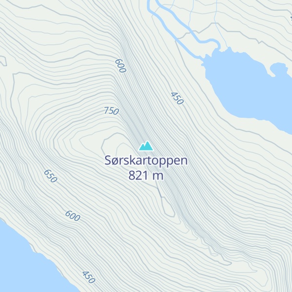 Map of Sørskartoppen