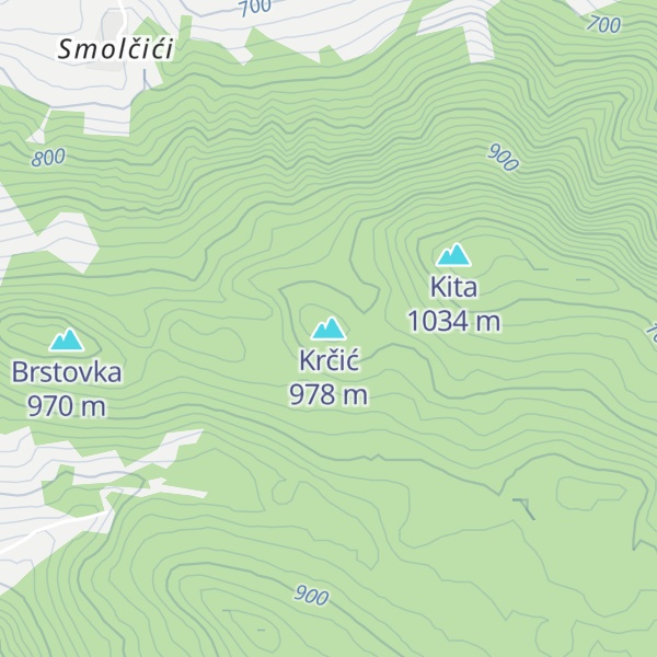 Map of Krčić