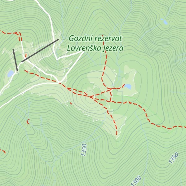Map of Jezerski vrh