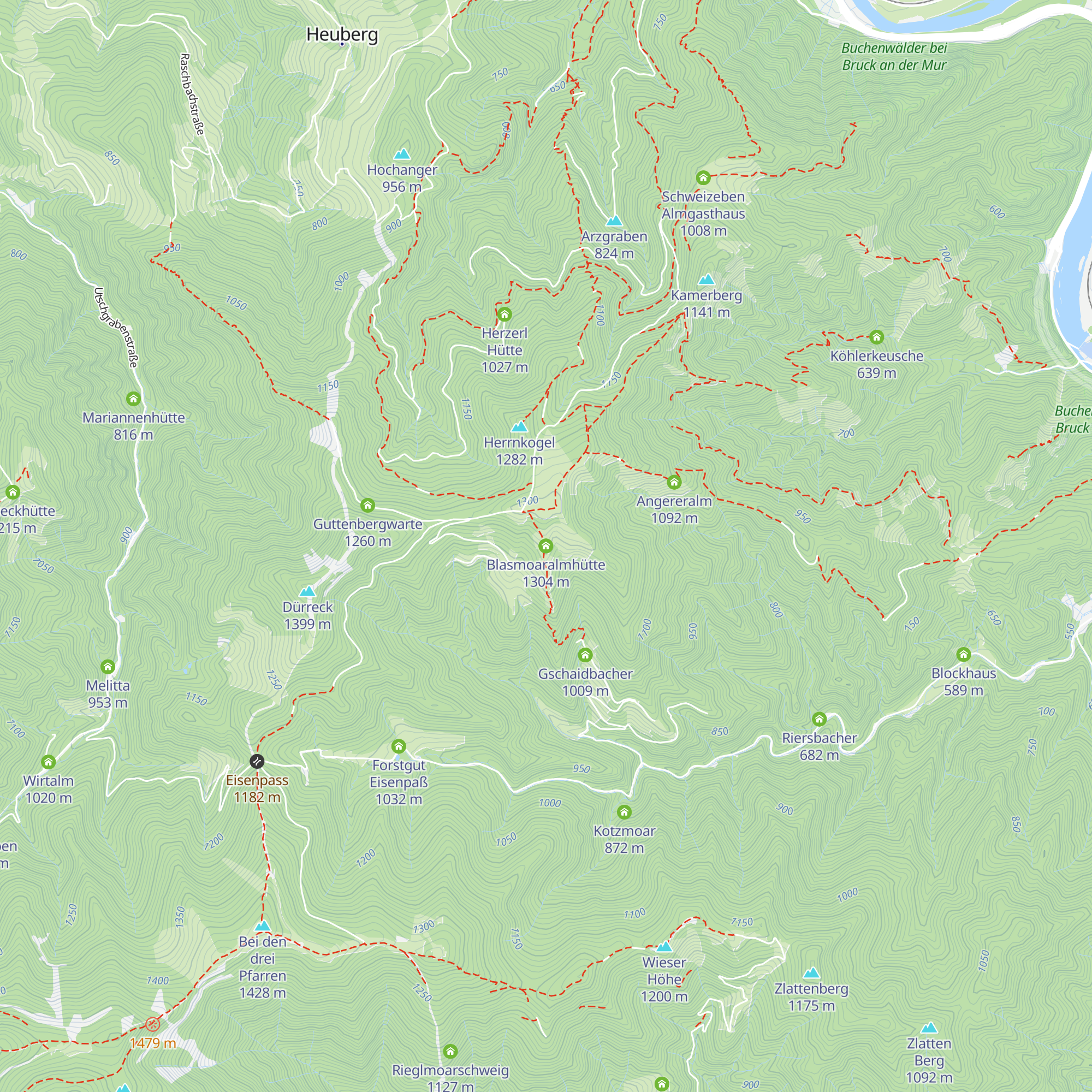 Blasmoaralmhütte map