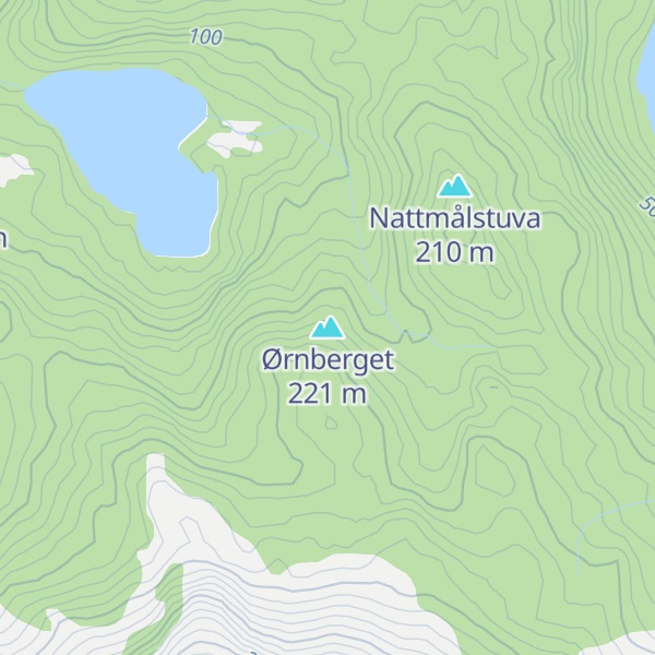 Map of Ørnberget