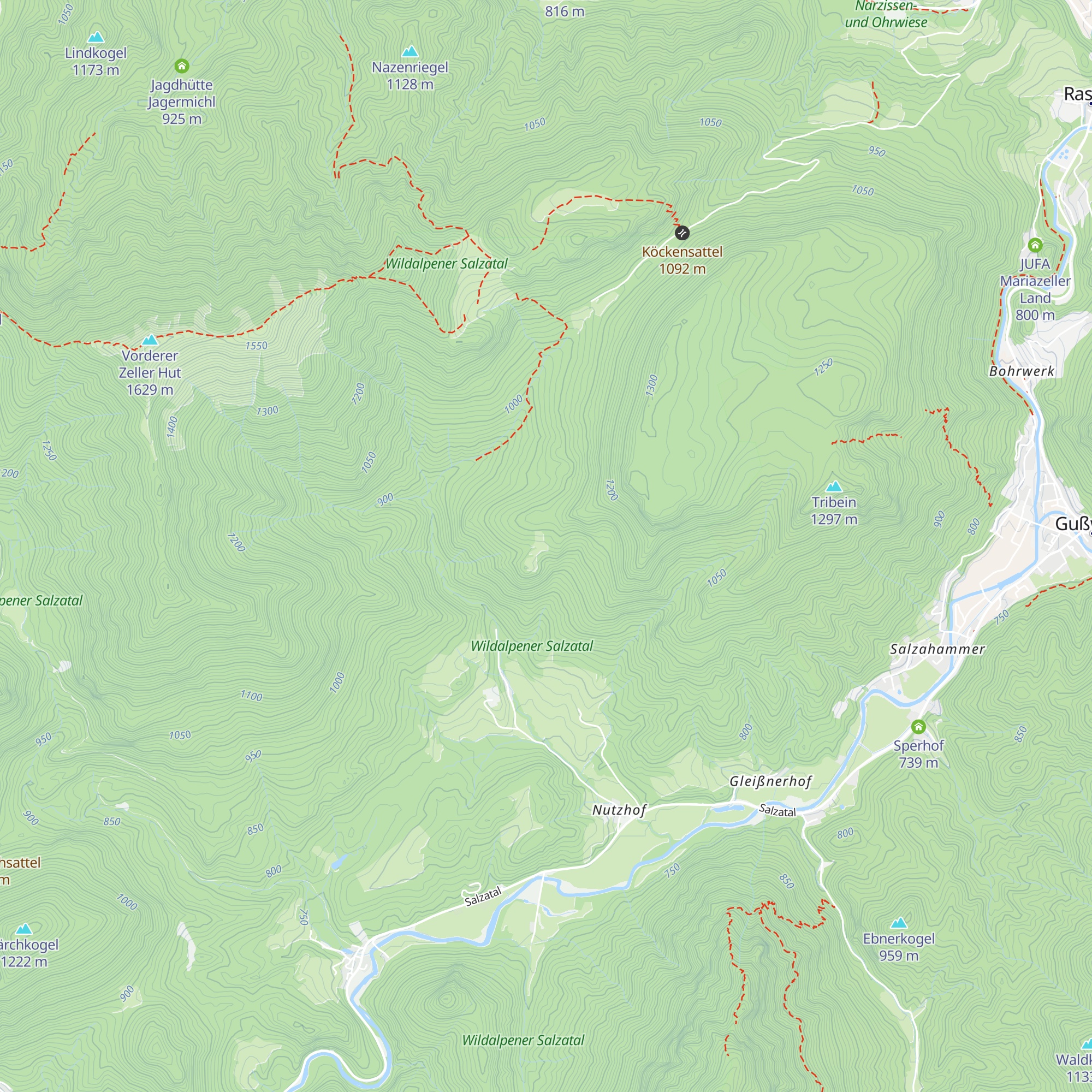 Lasingeralm map