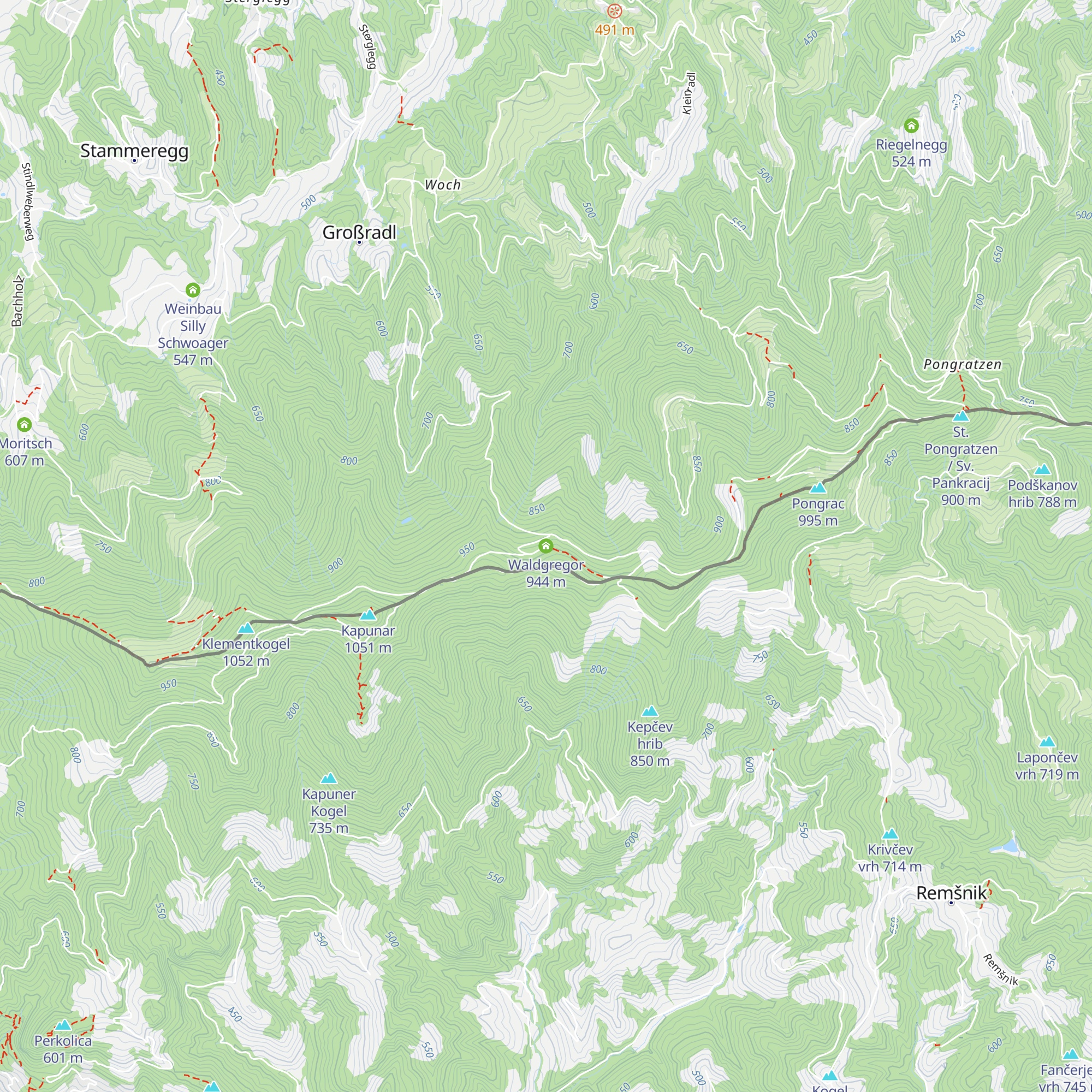 Waldgregor map