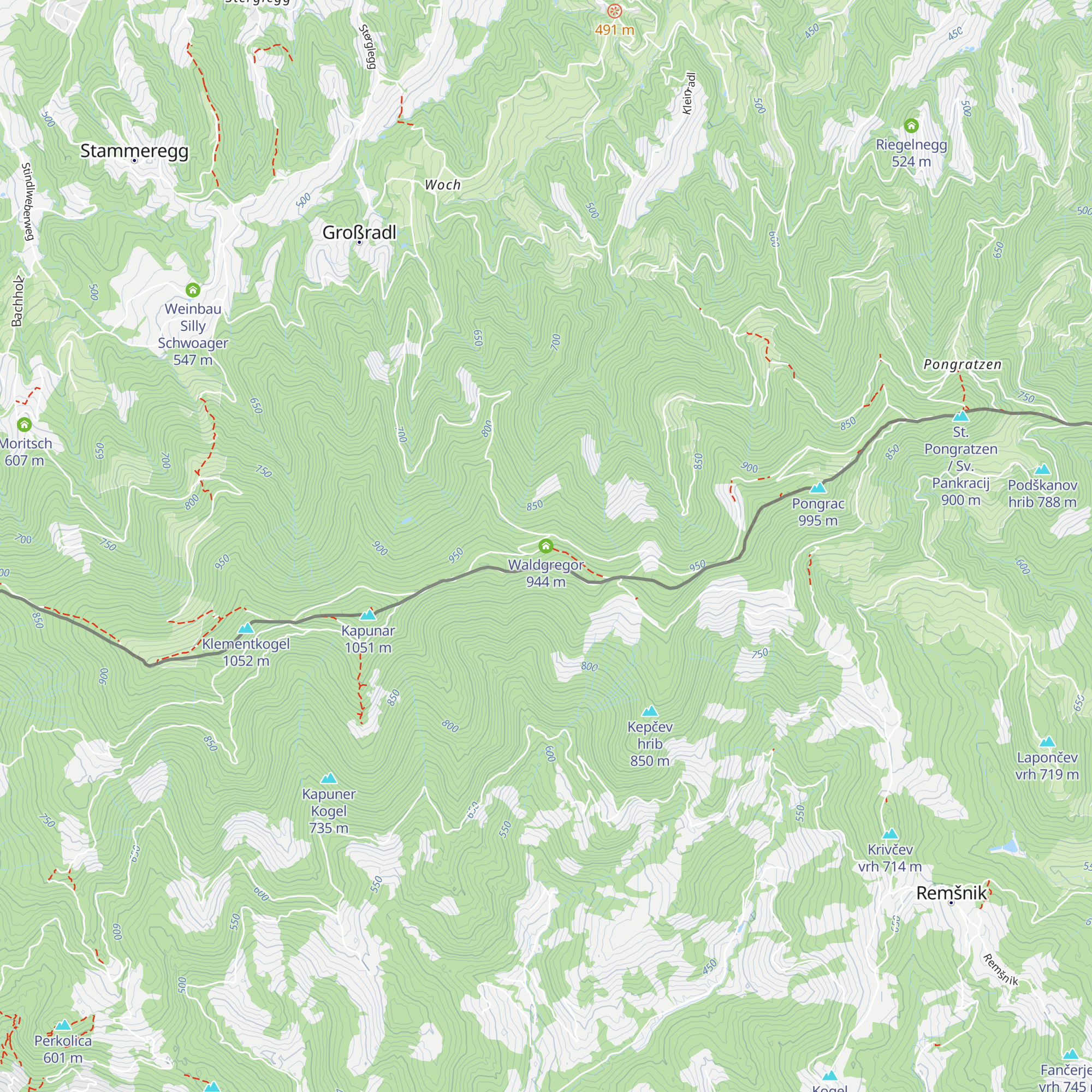 Waldgregor map