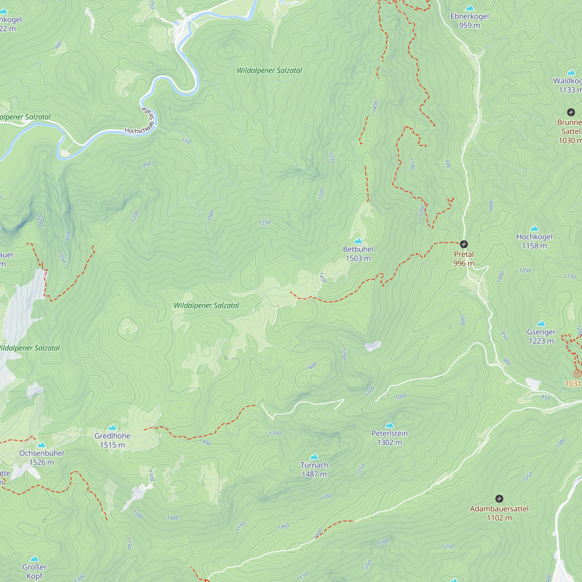 Halterhütte map