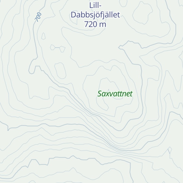 Map of Lilla Dabbsjöfjäll