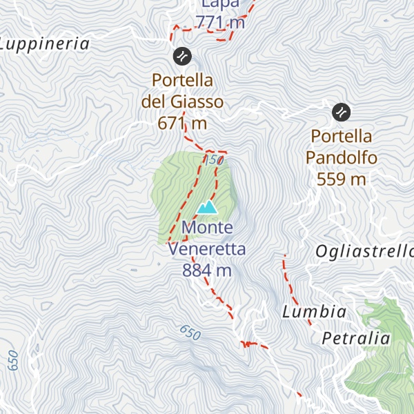 Map of Monte Veneretta