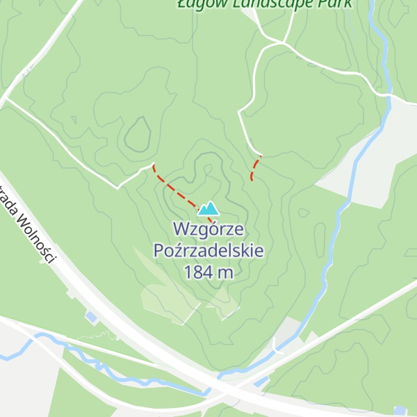Map of Wzgórze Poźrzadelskie