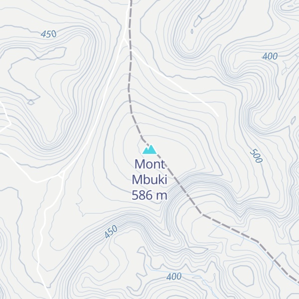 Map of Mont Mbuki