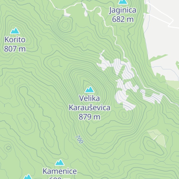 Map of Velika Karauševica