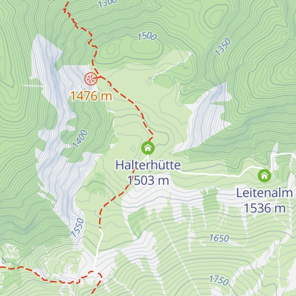 Map of Halterhütte